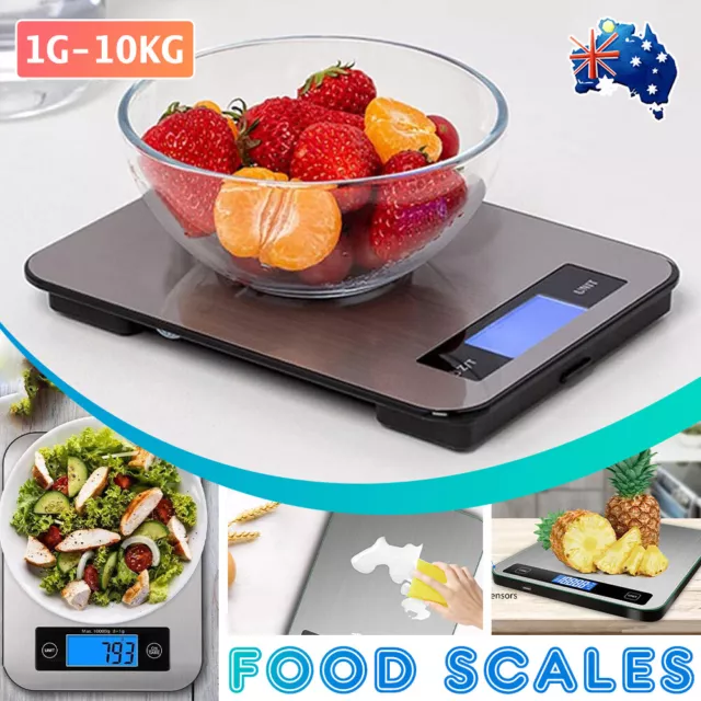 Digital Kitchen Food Scales 10KG-1g LCD Electronic Balance Weight Postal Scale