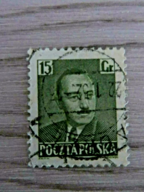 Briefmarken Polen, gestempelt 1950, Staatspräsident Bierut,1 Wert