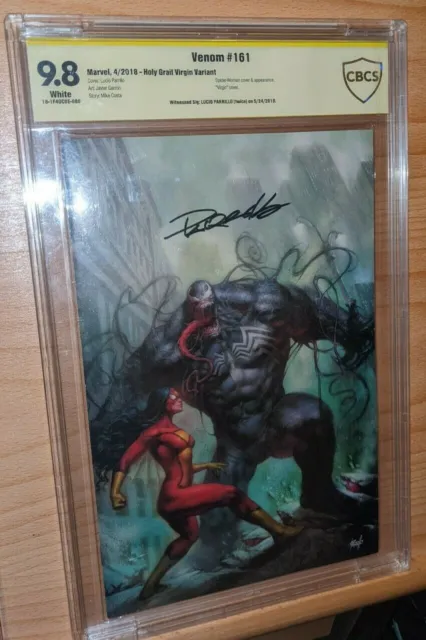 VENOM #161 HOLY GRAIL COMICS VIRGIN VARIANT SIGNED 2xBY PARRILLO 9.8 CBCS YELLOW