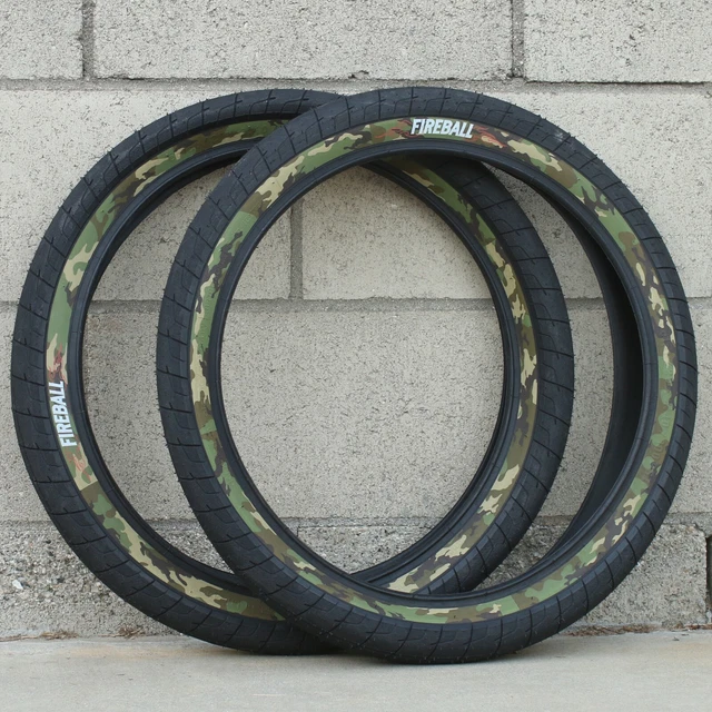 Coppia Pneumatici ECLAT BMX Fireball - 20x2.30 - Neri - Per Bicicletta BMX