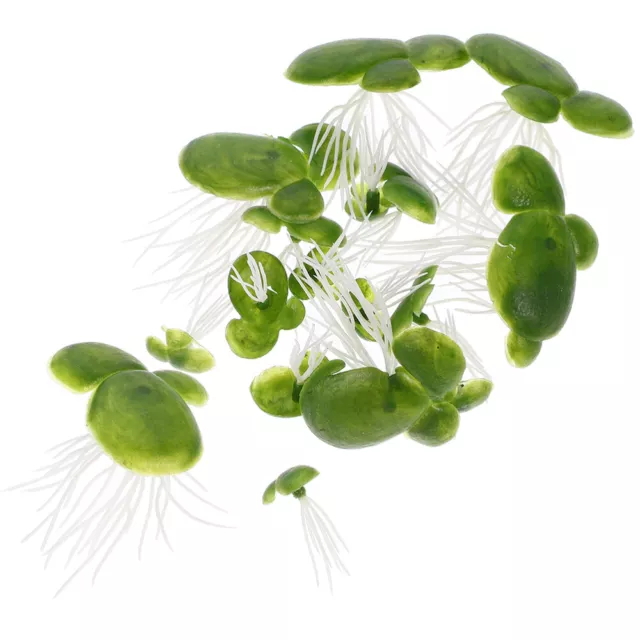 36Pcs Mini Fake Duckweed Simulation Duckweed Aquarium Landscape Ornament for