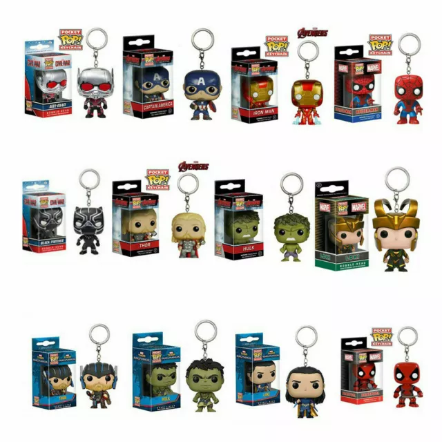 Funko Bag POP Keychain Batman Hulkbuster Daredevil Vinyl Comes with a brick doll 3