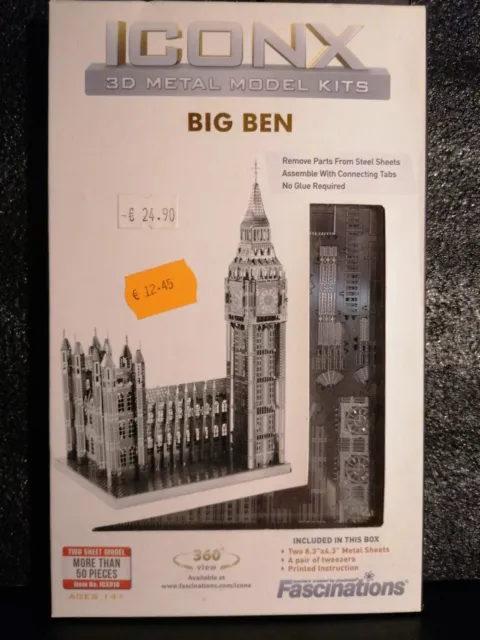 Big Ben London UK Metal Earth 3D Model Kit FASCINATIONS