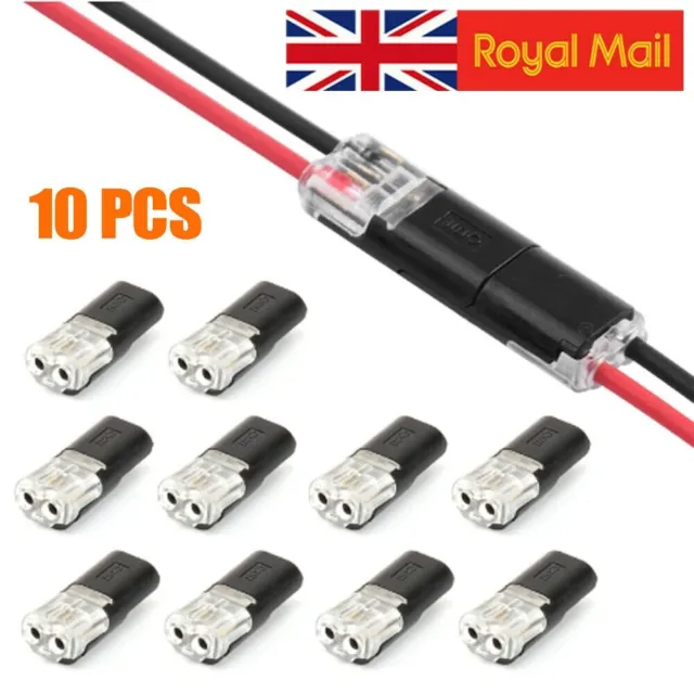 10X 12V 2Pin Cable Wire Connector Plug Waterproof Sealed For Electrical Car UK