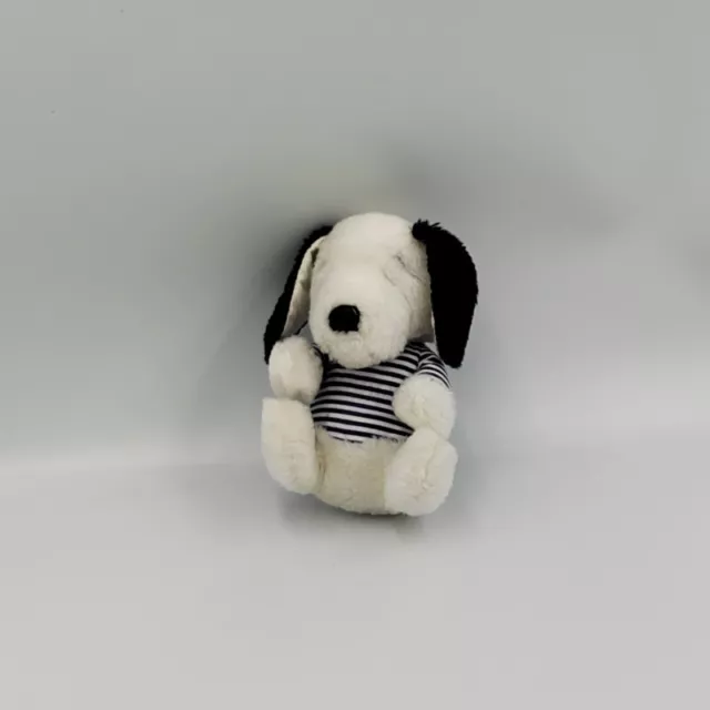 Ancienne Peluche chien Snoopy pull rayé  - 31092