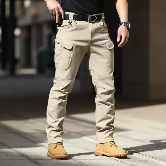 Pantalones De Trabajo Mãºltiples Bolsillos Fuerzas Especiales Carga Para Hombre