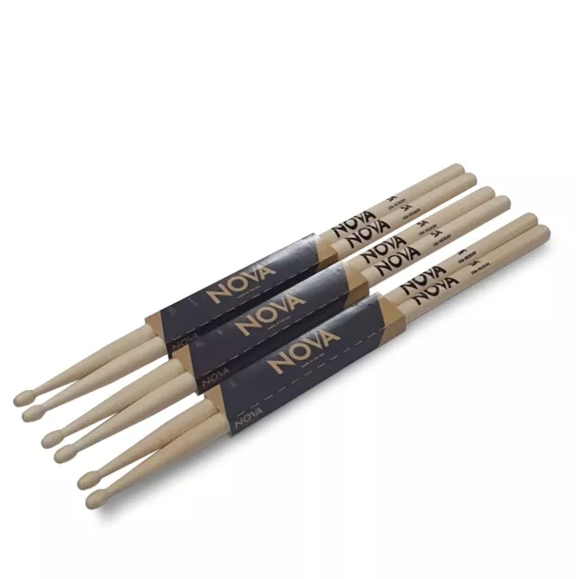 Nova VF-N5A By Vic Firth 5A Drum Sticks Triple Pack Offer!