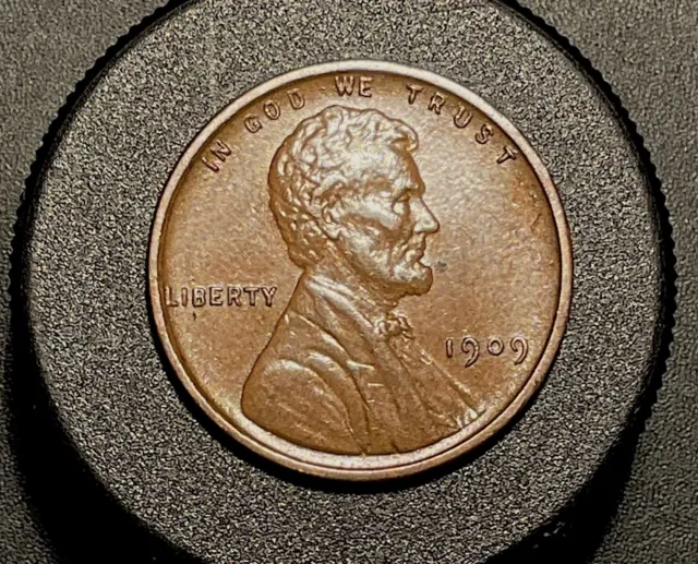 1909 VDB Lincoln Wheat Penny Full Stalk Cent Free Shipping