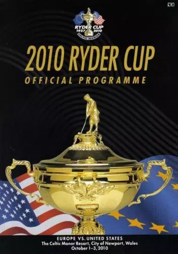 * 2010 RYDER CUP OFFICIAL PROGRAMME - EUROPE v USA *