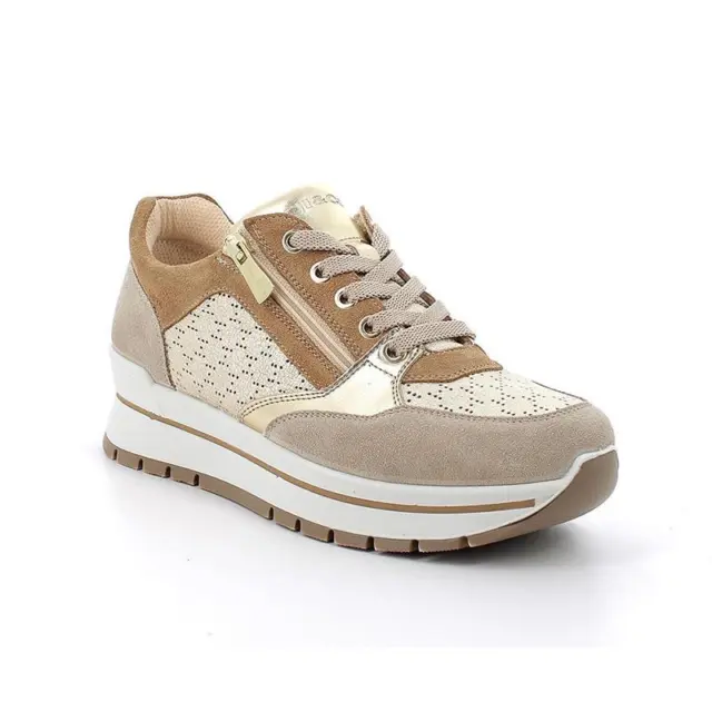 Sneakers in pelle Igi&Co 5662133 da donna avorio-platino