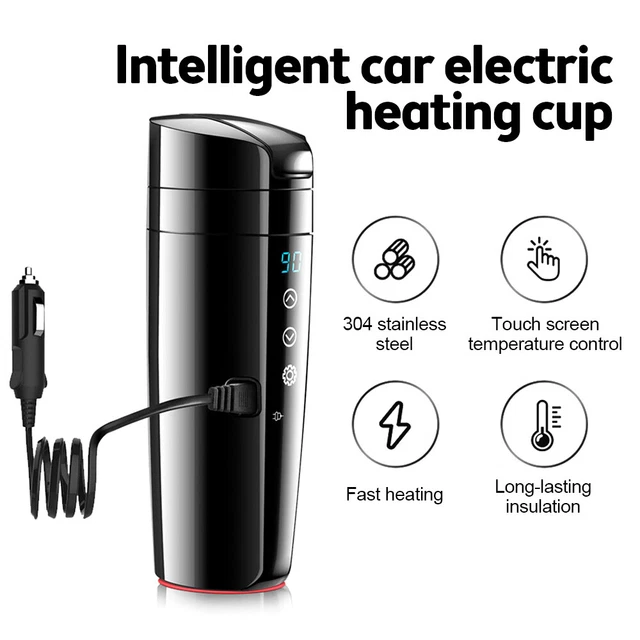 400ML Car Truck Temperature Display Mug Insulated Vacuum Drink Water Heating Cup