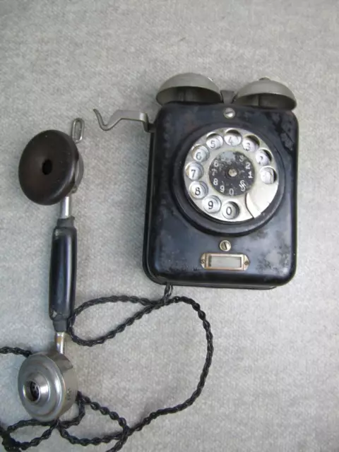 Antiguo teléfono de pared ZBSA 19, Siemens & Halske