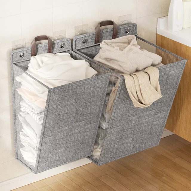 Large Foldable Laundry Washing Clothes Storage Bag Hamper Basket Bin Organiser