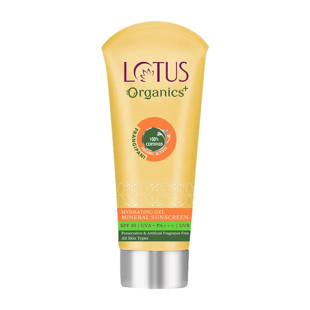 Lotus Organics+ Hydrating Gel Mineral Sunscreen (100gm) free shipping