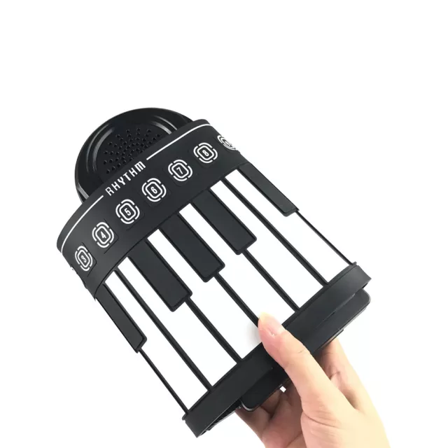 49-Keys Foldable Piano Roll-up Electronic Keyboard Easy Carry Birthday Xmas Gift