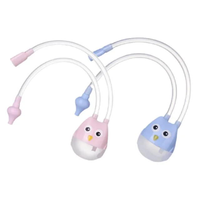 Safe Infant Care Vacuum Suction Nasal Aspirator Silicone Pipe Nose Cleaner Tool