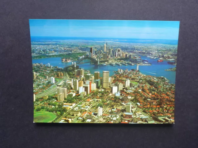 Retro Australian Postcard- Sydney Aerial View