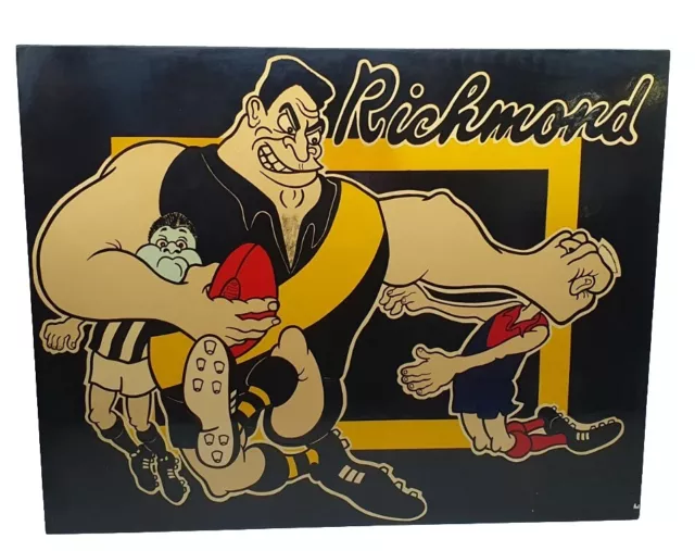 Vintage VFL AFL Football Richmond Tigers Wall Picture Print Decal Aussie Rules