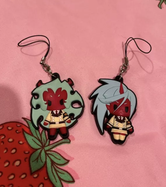 Scanty and Kneesocks Panty and Stocking Rubber Phone Strap Keychains