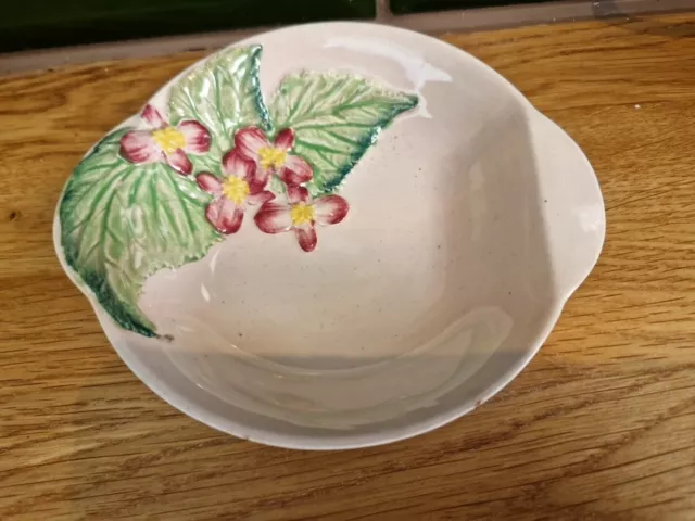 Vintage Floral Leaves Carlton Ware Trinket Dish Plate Ceramic