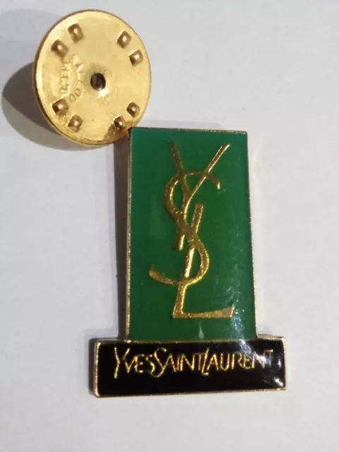 Pin's Vintage, YSL Yves Saint Laurent, Parfum Cosmétiques Haute Couture Paris