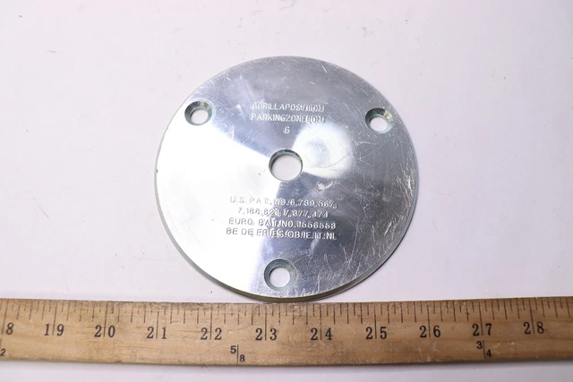 Gorilla Post Concrete Base Plate Round Steel 5 1/2" Dia x  0.1875" Thickness