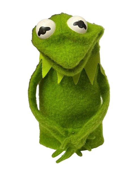 Vintage 1978 Fisher Price Jim Henson Muppets Kermit The Frog Hand Puppet #860