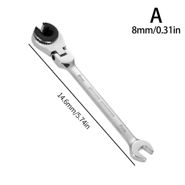 8mm Multi-color LIMITED-TIME OFFER TUBING RATCHET WRENCH (FIXED HEAD-FLEXIBLE H