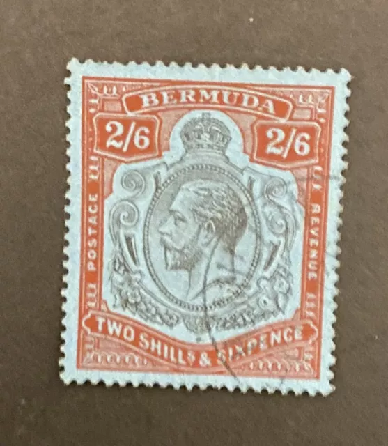 Bermuda KGV. 1929 2/6 Sg89g Cat £110