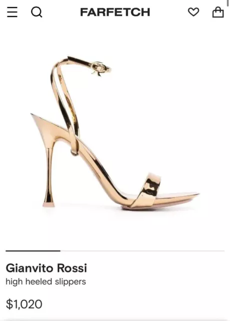 Gianvito Rossi high heel stilettos gold $1020