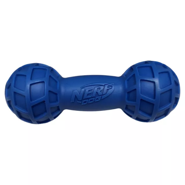 Nerf Dog Jouet pour Chien Micro Squeak Exo Barebell, Neuf