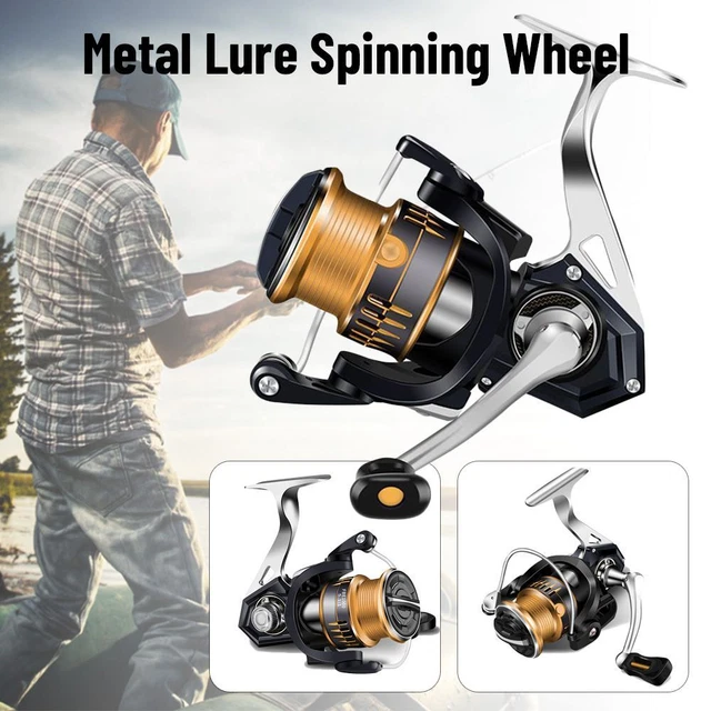 Luya Métal Caster Moulinet de pêche Roue de rotation Moulinet de pêche en mer