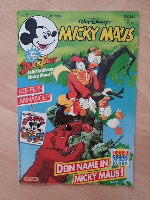 Micky Maus***Comic***Heft***Nr.27 Vom 29.06.1989