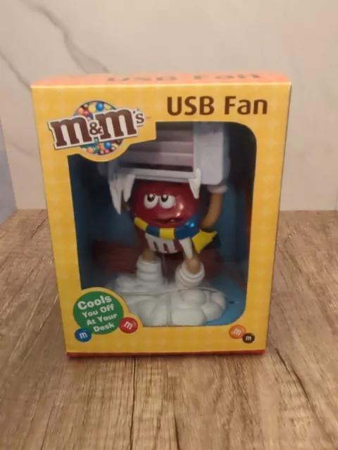 USB Desk Fan M&Ms 2009. No External Power Needed. Original Condition.