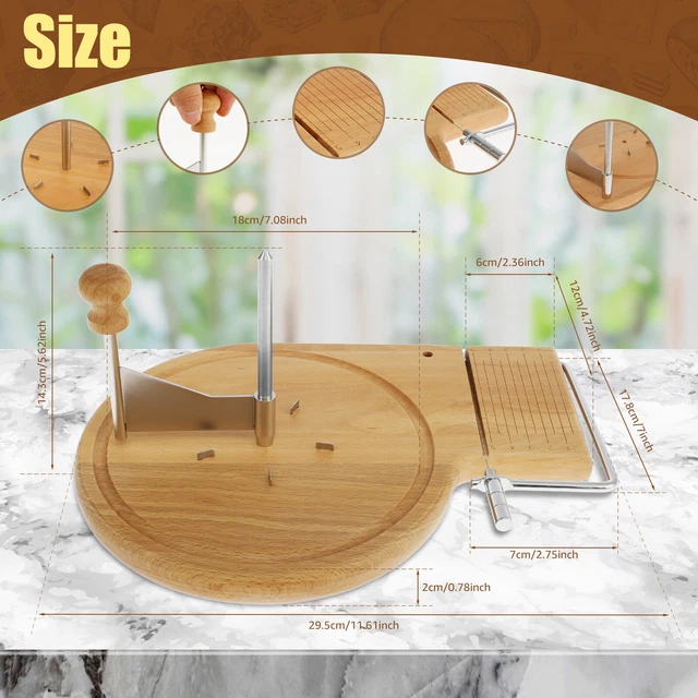 CHEESE SLICER MULTIFUNCTIONAL Cheese Cutter with Clear Precise Scale
