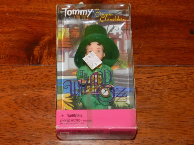 1999 Barbie Doll TOMMY as Mayor Munchkin Wizard of Oz Tree Ornament New Sealed
