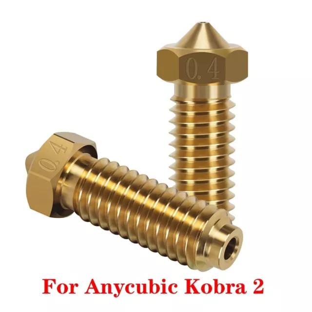 For Anycubic Kobra 2 Volcano Nozzle 0.4mm Brass Nozzle High Flow 3D Printer Part