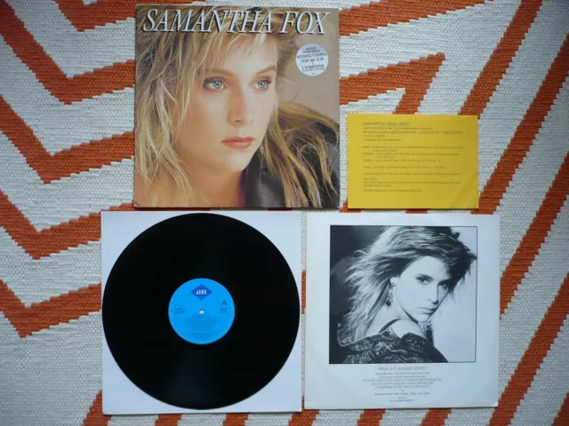 Sam / Samantha Fox Self Titled Vinyl UK 1987 Jive 1st Press LP & Book Offer EXC