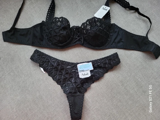 Soutien-gorge Aubade 90D - Modèle Balconnet Dentelle Bleu, Avec Armatures - Neuf Avec étiquettes (valeur 180€)