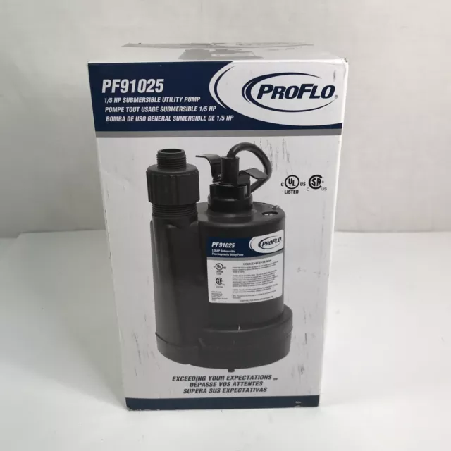 NEW PROFLO PF91025 1/5 HP Submersible Utility Pump
