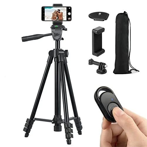 Hitchy Trepied Smartphone Trepied iPhone 51 inch 130cm Aluminium Léger Trepie...