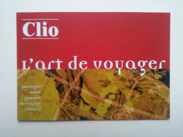 MAGAZINE CLIO L'ART DE VOYAGER  carte postale postcard