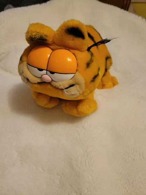GARFIELD THE CAT VINTAGE Plush 9” Sitting 1981 80s Stuffed Toy Fun