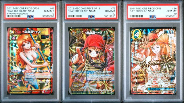 PSA 10 NAMI Cat Burglar Miracle Battle Carddass One Piece Promo