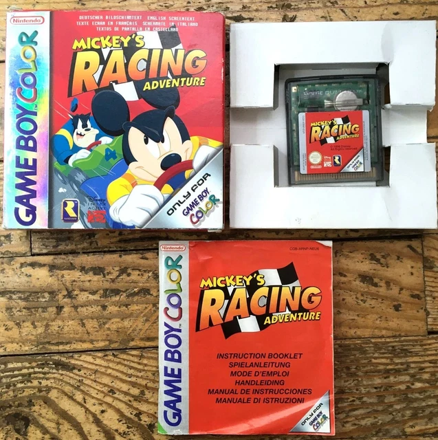 Mickey's Racing Adventure Game Boy Color - Jeu Complet Avec Notice FR