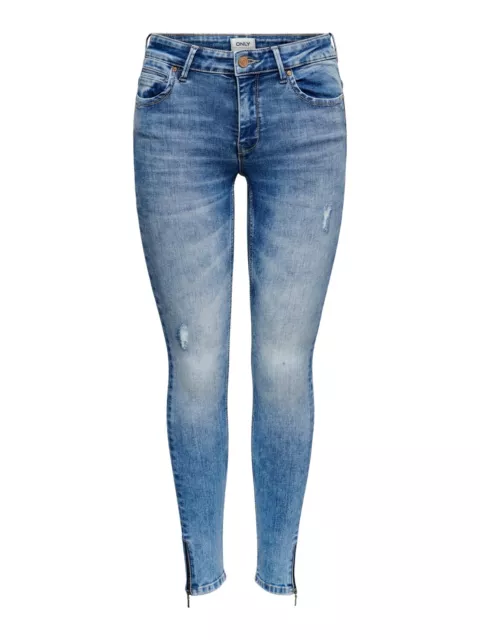 Jeans pour Femmes ONLKENDELL LIFE REG SK ANK TAI006 Skinny Fit Léger Bleu Moyen