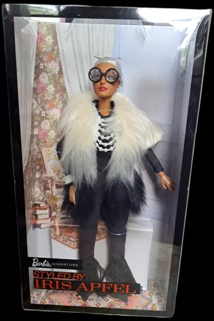 IRIS APFEL NIB 2018 Barbie Signature Styled by Iris Apfel Barbie Doll - R.I.P.