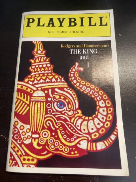 The King and I the Musical Original Broadway Playbill