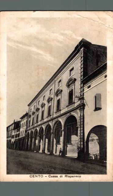 Ferrara Cento Cassa di Risparmio, pieghine angoli F. piccolo  spedita