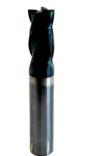 1/2" 4 Flute 30 Deg Helix Tialin Coated Carbide End Mill